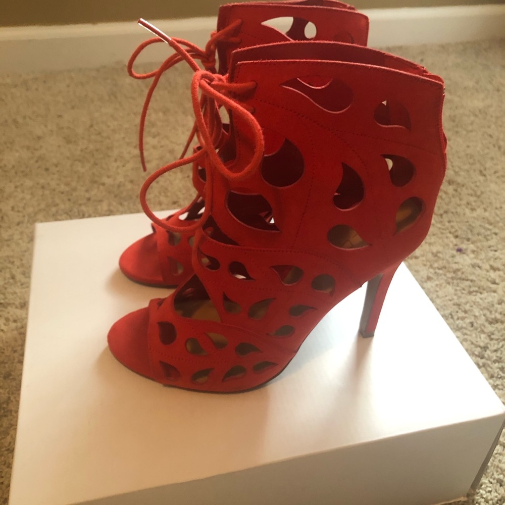 Orange Aldo Heels